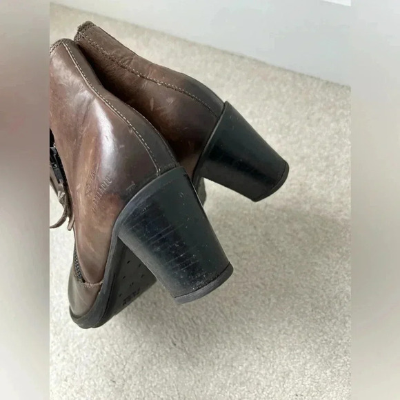 Palladium PLDM Womens Size 39 US Heeled Booties Boots Brown Leather - Picture 8 of 13